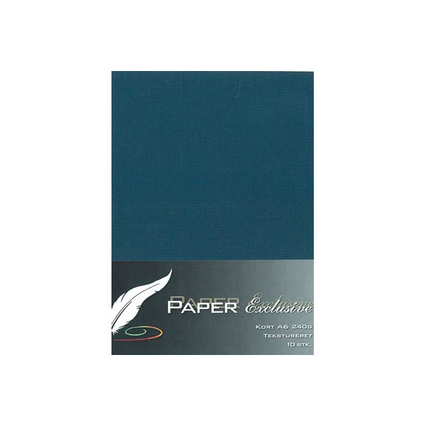 Paper Exclusive Dobbelt Kort A6, 240 g, Tekstureret, 10 stk